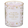 Bless and Keep You Cactus Blossom and Coconut Scented Candle in Glass Jar - Numbers 6:24