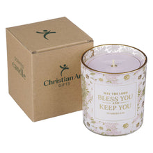 Bless and Keep You Cactus Blossom and Coconut Scented Candle in Glass Jar - Numbers 6:24