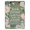 The Lord Stood With Me Green Garden Clipboard and Notepad – 2 Timothy 4:17