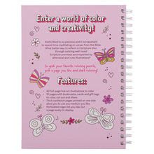 My Favorite Bible Verses Pink Spiral Coloring Book for Girls