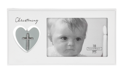 Spinning Heart Sacrament Frame - Christening