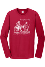 Family Road Trip - Holy Family Long Sleeve Cherry Red Shirt - Small
