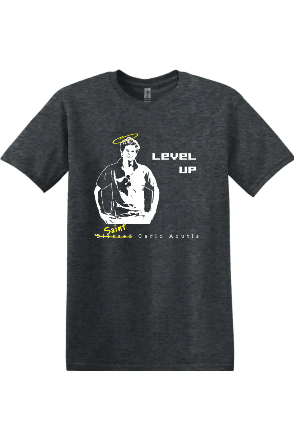 Level Up - Saint Carlo Acutis Adult Small T-Shirt