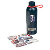 Strong and Courageous Blue Stainless Steel Water Bottle - Joshua 1:9