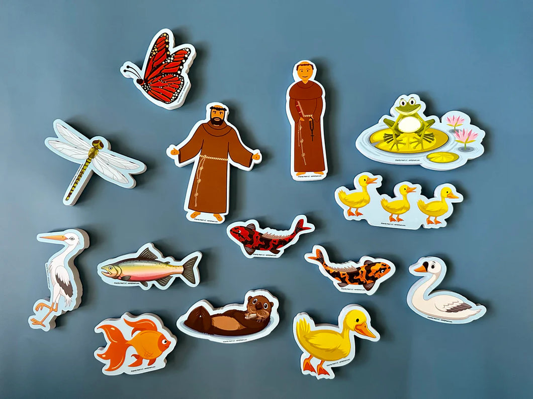 St Francis and Friends Bath Set