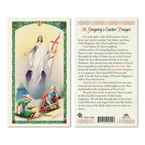 Saint Gregory's Easter Prayer Card