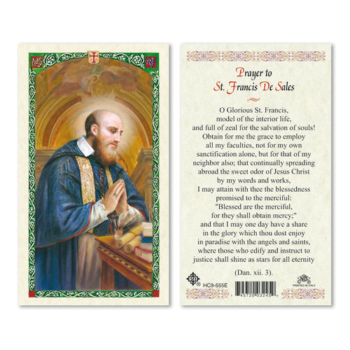 Prayer to St. Francis DeSales Prayer Card