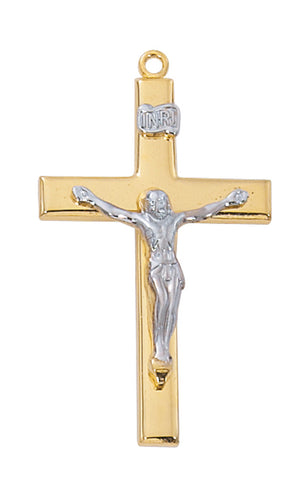 Pewter Two-Tone Crucifix