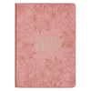 Be Still and Know Pink Floral Faux Leather Classic Journal - Psalm 46:10