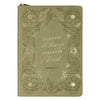 All Things Green Floral Faux Leather Classic Journal with Zipper Closure - Philippians 4:13