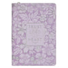 Trust in the Lord Lilac Floral Classic Journal with Zipper Closure - Proverbs 3:5