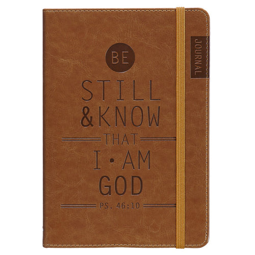 Be Still & Know Tan Flexcover Journal - Psalm 46:10