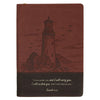 I Have Made You Two-tone Brown Faux Leather Journal with Zipper Closure - Isaiah 46:4