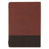 I Have Made You Two-tone Brown Faux Leather Journal with Zipper Closure - Isaiah 46:4