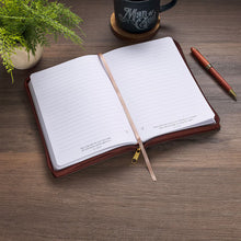 I Have Made You Two-tone Brown Faux Leather Journal with Zipper Closure - Isaiah 46:4