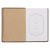 Amazing Grace Brown Crown of Thorns Classic Faux Leather Journal - Isaiah 53:3