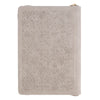 Sufficient Grace Taupe Faux Leather Classic Journal with Zipper Closure - 2 Cor 12:9