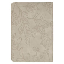 Prayer Changes Things Taupe Faux Leather Prompted Journal