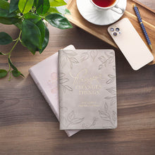 Prayer Changes Things Taupe Faux Leather Prompted Journal