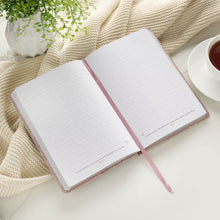Be Still and Know Mauve Floral Faux Leather Slimline Journal - Psalm 46:10
