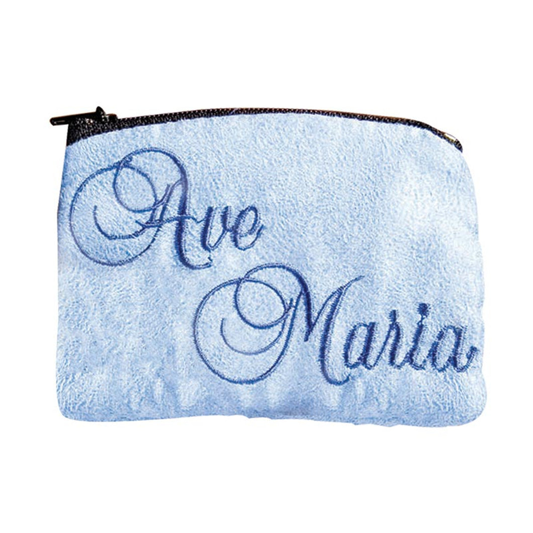 Ave Maria Cloth Rosary Case