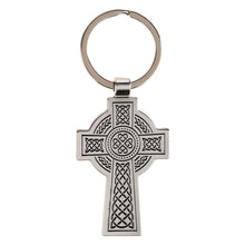 Faith Silver Celtic Cross Metal Keychain - Hebrews 1:11