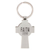 Faith Silver Celtic Cross Metal Keychain - Hebrews 1:11