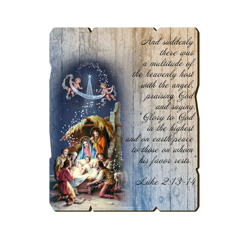 Vintage Nativity Plaque