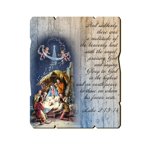 Vintage Nativity Plaque