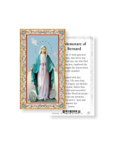 Memorare of St. Bernard Prayer Card