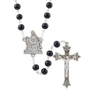Pieta Collection Rosary - Black