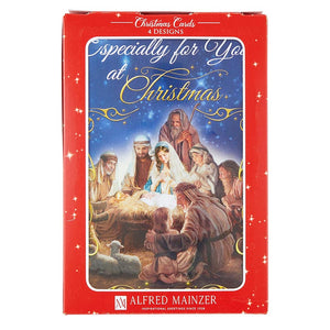 Boxed Christmas Cards - Nativity (4 Asst) - 12 cards/bx