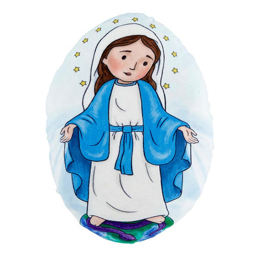 Mini Saint Plush - Blessed Mother w/Biography on Back