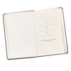 Be Strong Gray Faux Leather Hardcover Notebook with Elastic Band Closure - Joshua 1:9