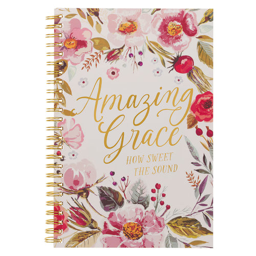 Spiral Notebook with Amazing Grace front