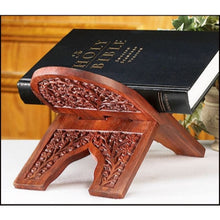 Carved Rosewood Bible Stand