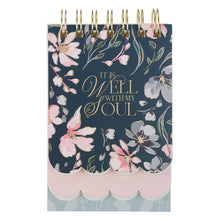 Well With My Soul Navy Floral Tiered Spiral Notepad