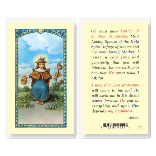 Mother of St. Nino de Atocha Prayer Card