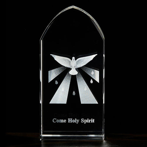 Confirmation Etched Glass Standing plaque