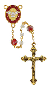 Gold tone with Crystal bead/Confirmation Rosary