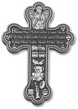 Bless This Child Message Cross for Boys