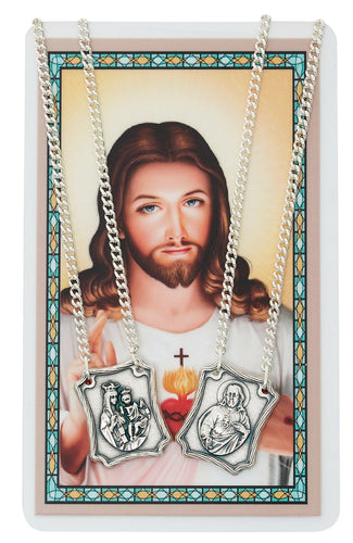 Scapular Pendant & Prayer Card Set