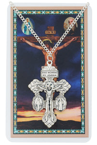 Pardon Crucifix Pendant and Prayer Card Set