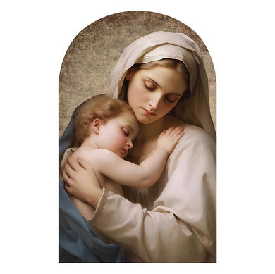 Madonna with Child Arched Plaque