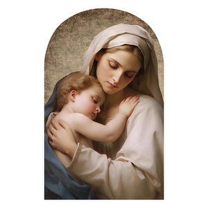 Madonna with Child Arched Plaque