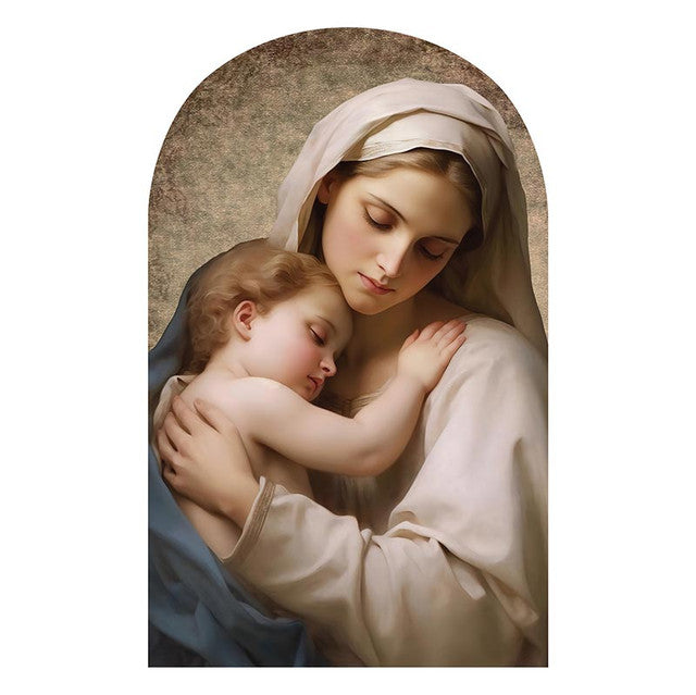 Madonna with Child Arched Plaque