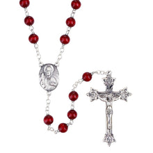 Rose Wood Lock-Link Rosary