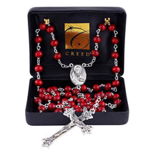 Rose Wood Lock-Link Rosary