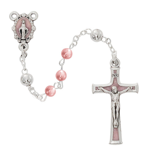 Pink Pearl Rosary
