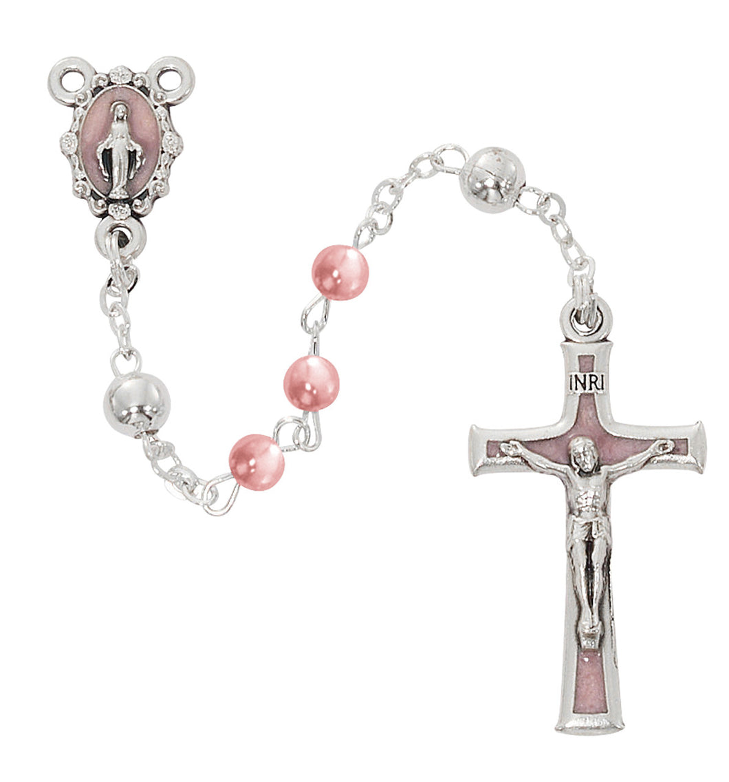 Pink Pearl Rosary